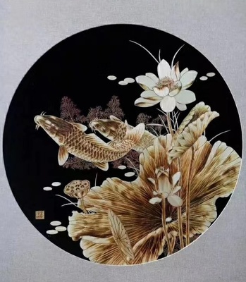 蘆俊俠的麥秸畫